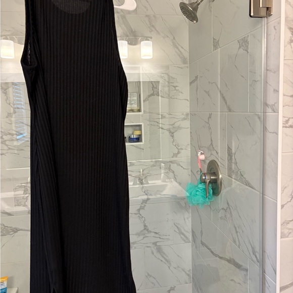 Nine West Black Ribbed Midi Dress - Picture 2 of 2